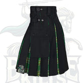 Irish Green Hybrid Kilt – Premium Celtic-Inspired Hybrid Wear
